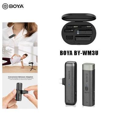 ucuz qarmonlar: Boya by-wm3u. Boya by-wm3u, vericidə quraşdırılmış mikrofonla