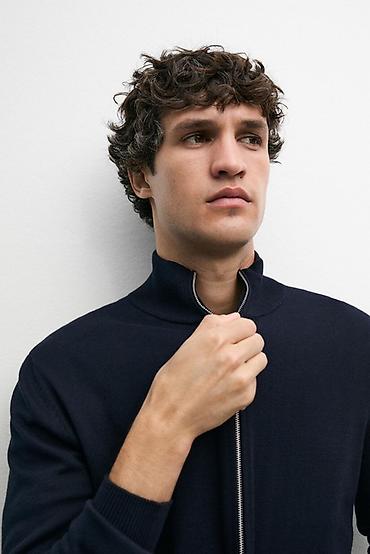 Свитера: Мужской свитер, S, Massimo Dutti, Новый, цвет - Синий, Самовывоз — 3
