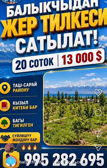 алтын казык участок: 20 соток, Для строительства, Красная книга — 1