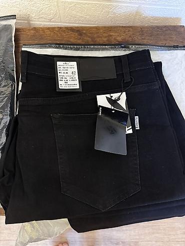 pull and: Продаю мужские джинсы черного и синего цвета. Большой размер, 42 — 3