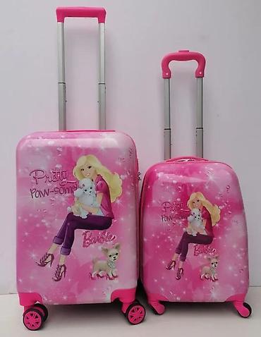 Rančevi, torbe i koferi: Dečiji kofer set – Barbie motiv - Dva kofera sa tvrdim ABS/PC — 1