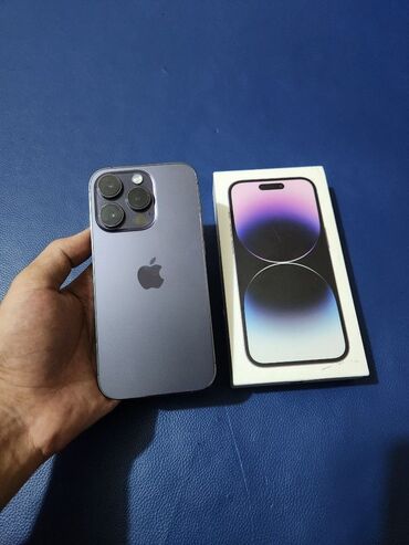 сколько стоит iphone 2: IPhone 14 Pro, 256 GB, Deep Purple, Zəmanət, Simsiz şarj, Face ID