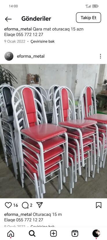 Restoran mebeli: Stullarin yeni hazırlanır masi sifariş ile — 3