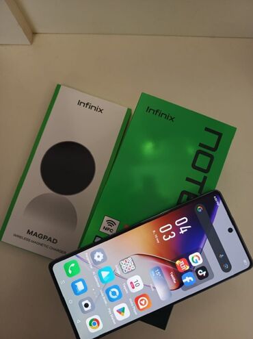 telefon fly mc170: Infinix Note 40, 256 ГБ, цвет - Черный, Беспроводная зарядка