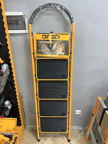 лестница бетонные: Стремянка DIRGAI Safety Ladder, 5 ступеней - Тип: складная — 1