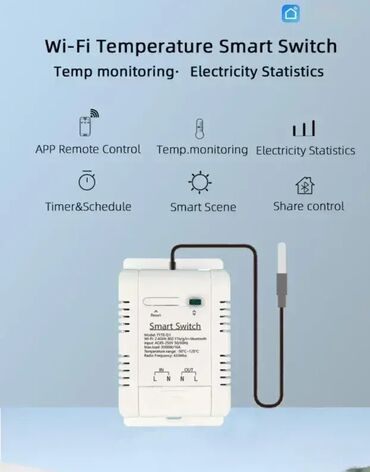 klima housel: 16A WiFi Termostat Prekidač sa Senzorom Temperature DS18B20 🌡️📱 Ovaj