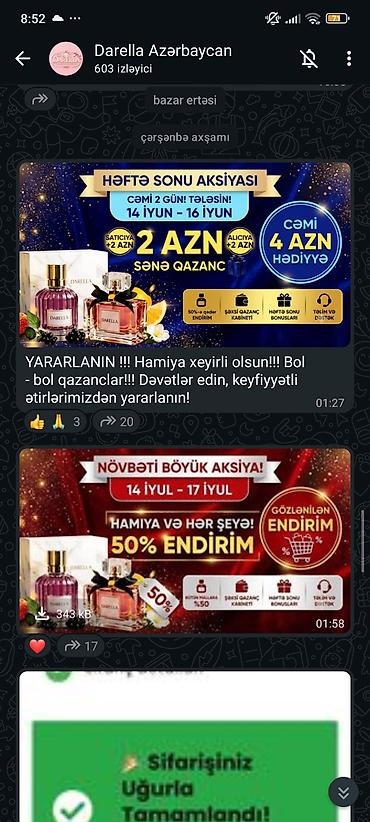 16 sadə: Darella Parfum – keyfiyyətli ətirlər və kampaniyalar Məhsul: - — 1
