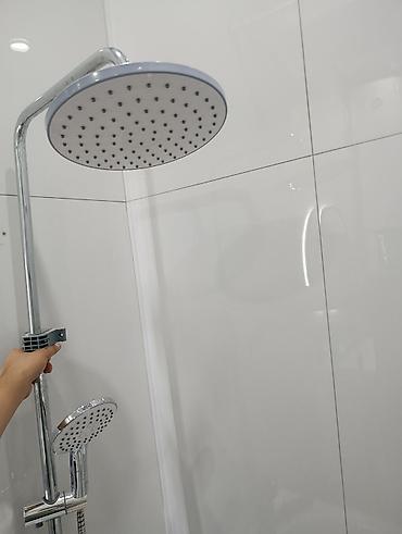 бочка душ: Глянцевое, Серебристый, Б/у — 1