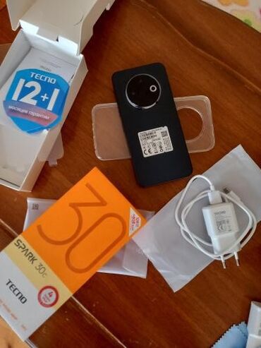 xrom kalonka qiymeti: Tecno Spark 30C, 128 GB, rəng - Qara, Face ID