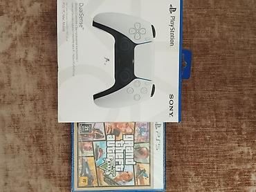 ps oyun diski: 🔥 TƏCİLİ SATILIR — PS5 DualSense + GTA 5 (PS5) Vəziyyəti: Tam yeni — 3