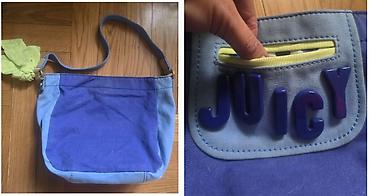 Torbe: JUICY COUTURE platnena torba. Ima nekoliko fleka po njoj i delovi od — 9