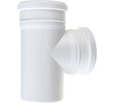 metak boru qiymeti: Plastik kanalizasiya “T” birləşdirici (tee) - Material: yüksək