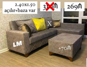 açılıb yığılan divan: Угловой диван, Раскладной, С подъемным механизмом