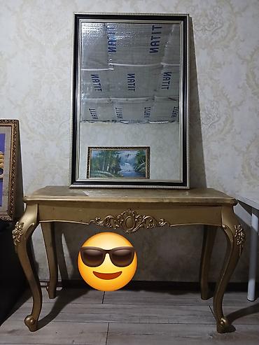 standing mirror: Зеркало в раме + консольный стол в классическом стиле. - Зеркало — 1