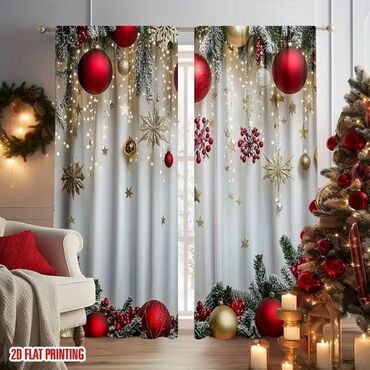 Praznična dekoracija: Novogodišnje zavese Cena 1700din/2kom kao na slici Poručuje se — 22