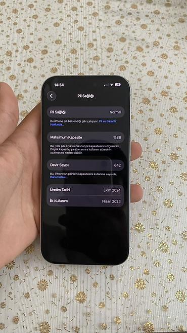 kontakt home iphone 17 pro max 512: IPhone 16 Pro, 128 GB, Ağ, Face ID — 4