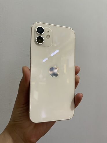 Apple iPhone: IPhone 12, Б/у, 128 ГБ, Белый, Чехол, Коробка, 86 %