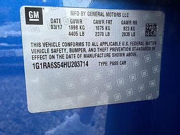 byd e1: Chevrolet Volt: 2017 г., 1.5 л, Автомат, Гибрид, Лифтбек — 8