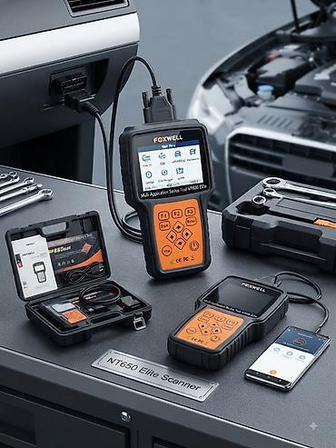 jack e4: Автосканер FOXWELL NT650 Elite Профессиональный многофункциональный — 1