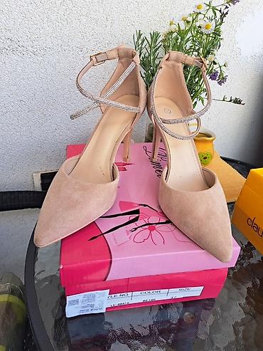 hh cipele: Elegantne ženske salonke na štiklu - Model: L-8814 - Boja: bež - — 1