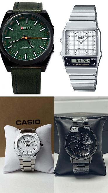 Классические часы: Классические часы часы, Casio, Водонепроницаемые, Секундомер, Таймер, Мужские, Новый — 13