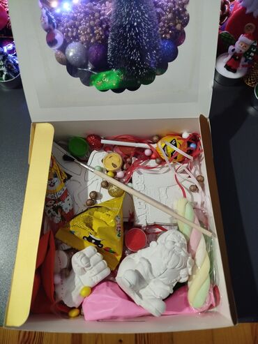 Hədiyyə bağlamaları: Hədiyyə qutusu, Yeni, rəng - Ağ, Ödənişli çatdırılma — 7