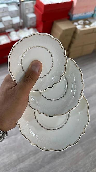 Boşqablar: Boşqablar, rəng - Ağ, Farfor — 1