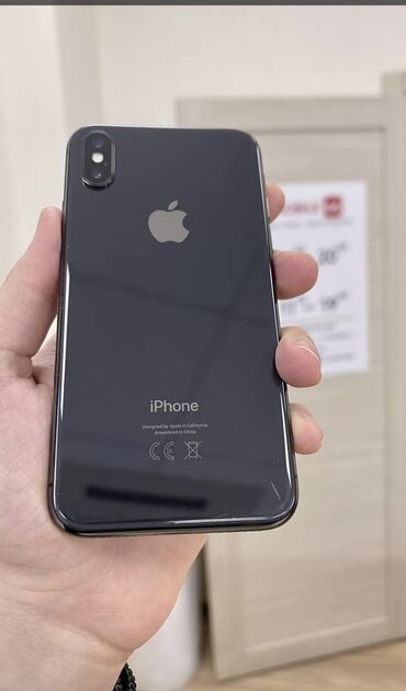 кызыл кыя телефон: IPhone X, Колдонулган, 256 ГБ, Кара, Каптама, Коргоочу айнек, Кабель, 78 %