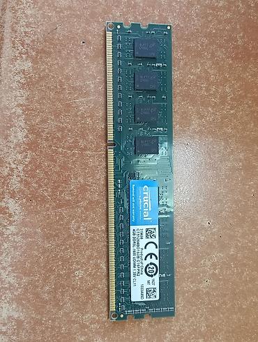 komputer prosesor: Göy rəngli RAM (Nanya / HP etiketi olan): Növü: DDR3 (Standart 1.5V) — 4