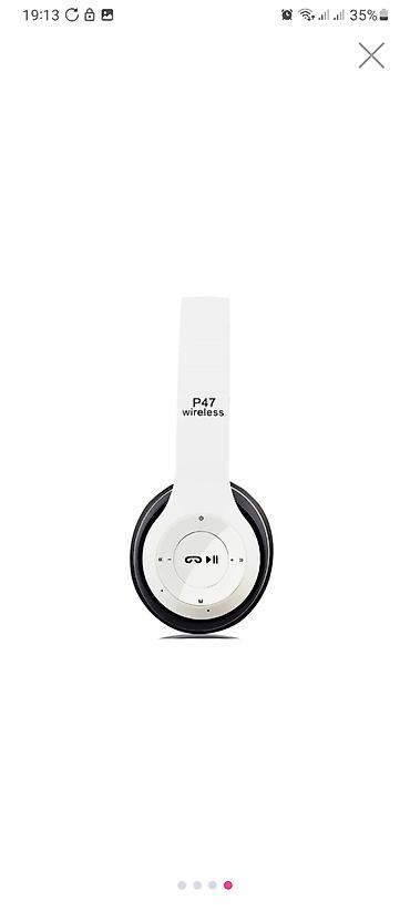 Səsgücləndiricilər, qulaqlıqlar və mikrofonlar: Məhsul: P47 Wireless qulaqcıq - Bağlantı: Bluetooth (4.1+EDR yazısı — 21