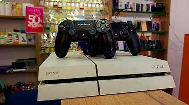 işlənmiş radiyator: Sony PlayStation 4 (PS4) – ağ korpus, 500 GB/1 TB seriyasına aid — 1