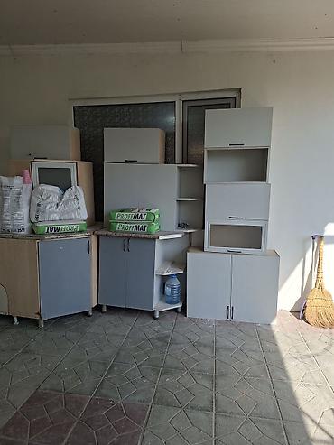 Modul tipli mətbəx/saxlama mebelləri dəsti - Rəng: açıq boz, qara