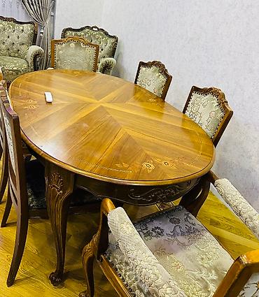 demir oturacaq: Satılır D10 stol ve 6 stul ideal vezyet — 4