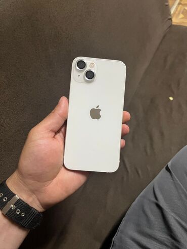 Apple iPhone: IPhone 13, 128 GB, Ağ, Zəmanət, Face ID, Sənədlərlə