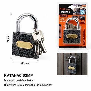 KMT Crni katanac 63 mm – gvozdeno-bakarnog tela sa čeličnom šklopkom