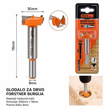 KMT Otvarač za šarke 30 mm (Forstner burgija za drvo) - Namenjen za