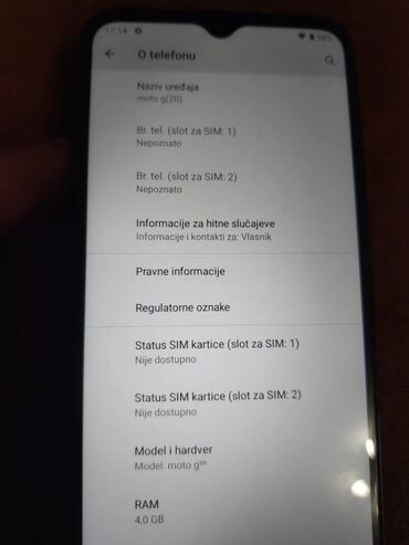 Motorola: Motorola Moto G20, 64 GB, bоја - Svetloplava, Garancija, Otisak prsta, Dual SIM — 8