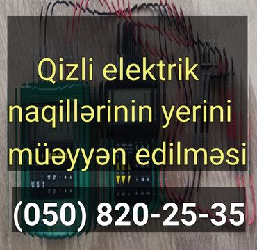 Elektrik işləri: Gizli naqillərin tapılması Mənzilin divarinda: betonda, daşda