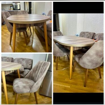 Mətbəx mebeli: Mətbəx üçün, İşlənmiş, Açılmayan, Oval masa, 4 stul