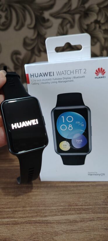 w26 smart watch qiymeti: İşlənmiş, Smart saat, Huawei, Sensor ekran, rəng - Qara