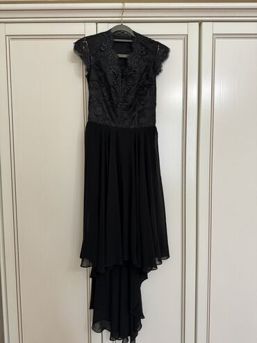 черное шифоновое платье: Вечернее платье, XS (EU 34), 2XS (EU 32)