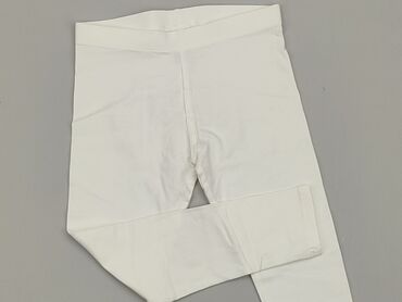 biała bluzka z kołnierzykiem dla dziewczynki: Spodnie 3/4 Dalej, 7 lat, Bawełna, stan - Bardzo dobry