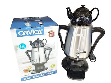 ucuz samavarlar: Elektrikli Samovar Orvica 3303 - 2300W - 4L - Ağ/Qara - 74.99AZN — 1