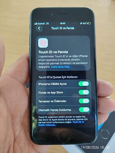 ıphone se 2020: IPhone SE 2020, Qara, Barmaq izi — 9