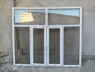 Окна: Пластиковое окно, Комбинированное, цвет - Белый, Б/у, 2 *2, Самовывоз