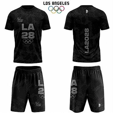 секс кр: Спортивный комплект «Los Angeles LA 2028» (футболка + шорты) ОСТАЛАСЬ — 1
