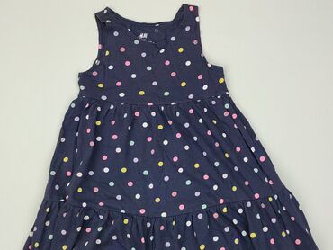 sukienka z guzikami z przodu: Sukienka, H&M, 5-6 lat, 110-116 cm, stan - Dobry
