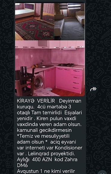Uzunmüddətli kirayə mənzillər: Gence kiraye evler.her qiymete — 3