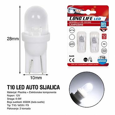KMT T10 auto LED lampa belo svetlo 2000272 T10 LED auto sijalica za