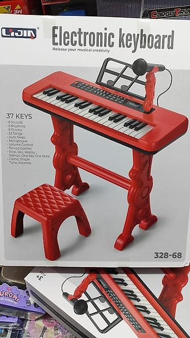 drum: Детский электронный синтезатор LIJIN 328-68 - 37 клавиш - 8 тембров — 1